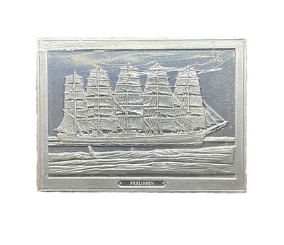 Franklin Mint Preussen 1902 Silver Ingot – Great Sailing Ships of History First Edition Proof