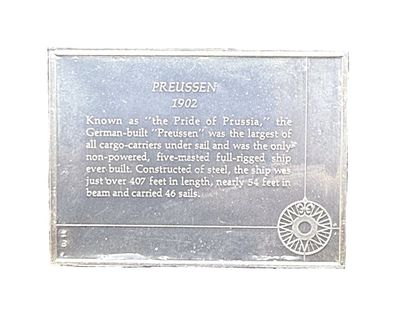 Franklin Mint Preussen 1902 Silver Ingot – Great Sailing Ships of History First Edition Proof