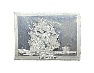 Franklin Mint Spanish Galleon Sixteenth Century Silver Ingot – Great Sailing Ships of History First Edition Proof