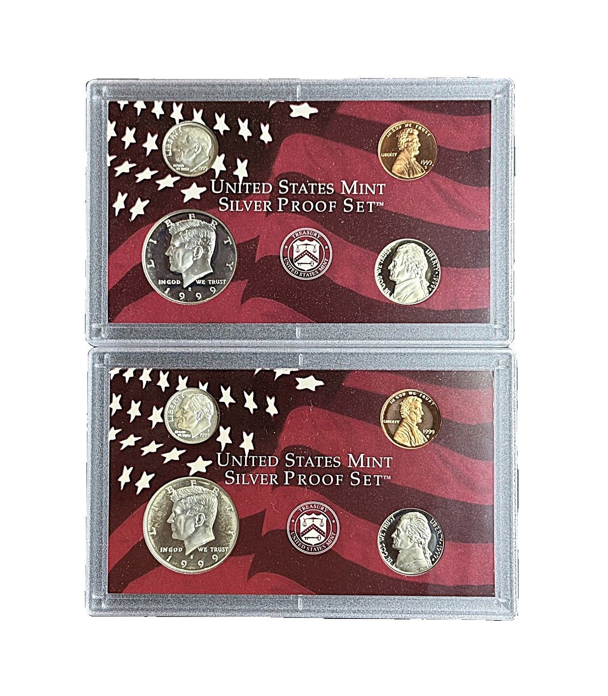 1999-S United States Mint Premier Silver Proof Set 8-Coin OGP COA Key Year
