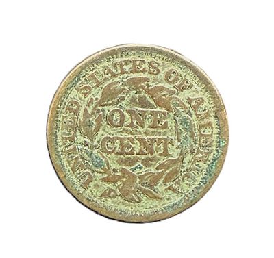 1847 US Braided Hair Large Cent Pre-Civil War Copper