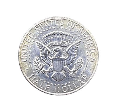 1964 Kennedy Half Dollar 90% Silver Coin - Toned