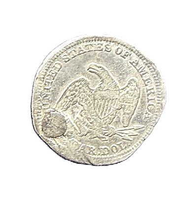 1857 Seated Liberty Silver Quarter