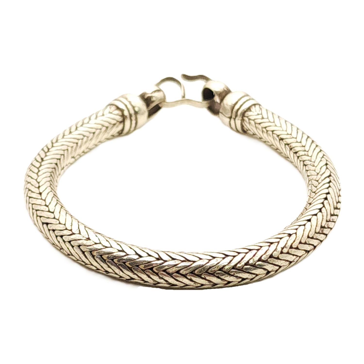 Sterling Silver Foxtail Bracelet- Size: 8"