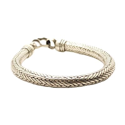 Sterling Silver Foxtail Bracelet- Size: 8"
