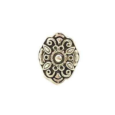 Sterling Silver Mandala Ring- Size: 6