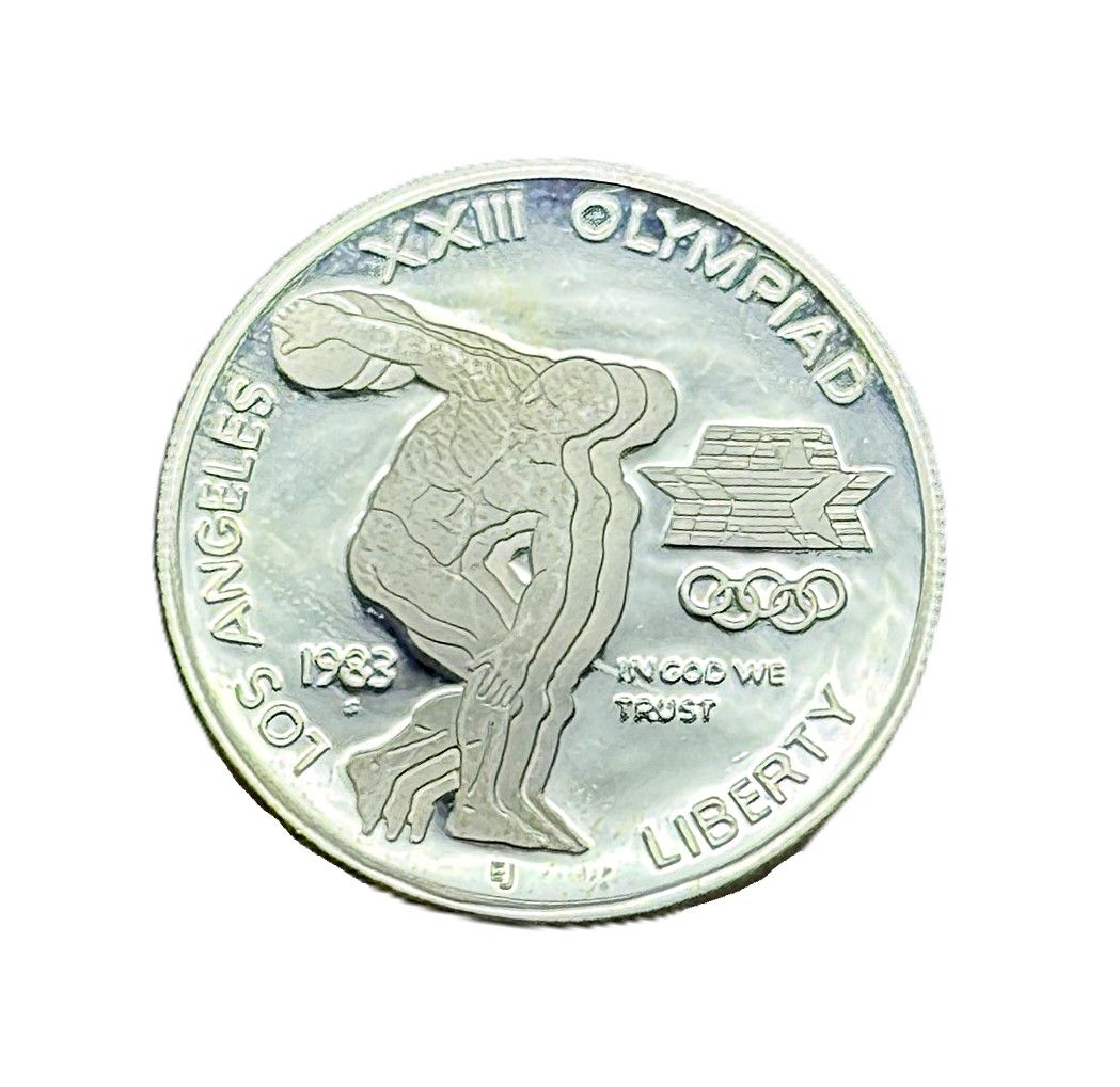 1983-S Los Angeles XXIII Olympiad Discus Thrower Silver Dollar Proof