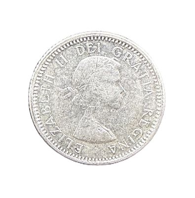 1964 Canada Silver 10 Cents Queen Elizabeth II Bluenose Dime