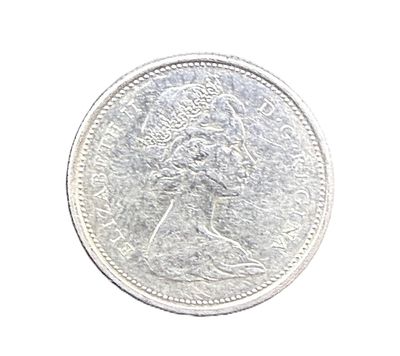1965 Canada Silver 25 Cents- Queen Elizabeth II- Caribou Quarter