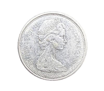1968 Canada Silver 25 Cents- Queen Elizabeth II- Caribou Quarter - Last Year of Circulating Canadian Silver