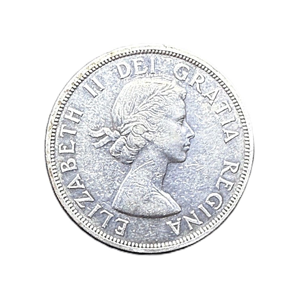 1957 Canada Elizabeth II "Voyager" Silver Dollar Coin