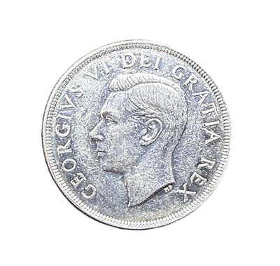 1949 Canada Silver Dollar King George VI "Welcome Newfoundland" Commemorative Dollar