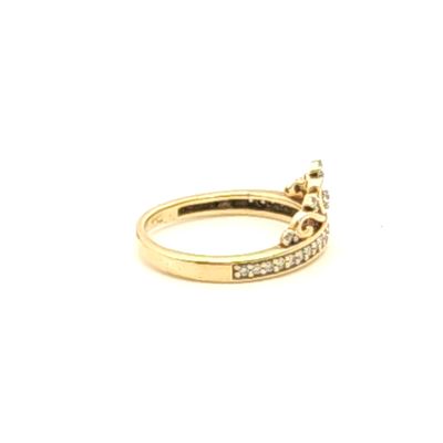10k Gold Tiarra Ring- Size: 5