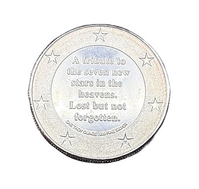 2003 Spirit of Columbia Space Shuttle Memorial 1 oz Silver Round