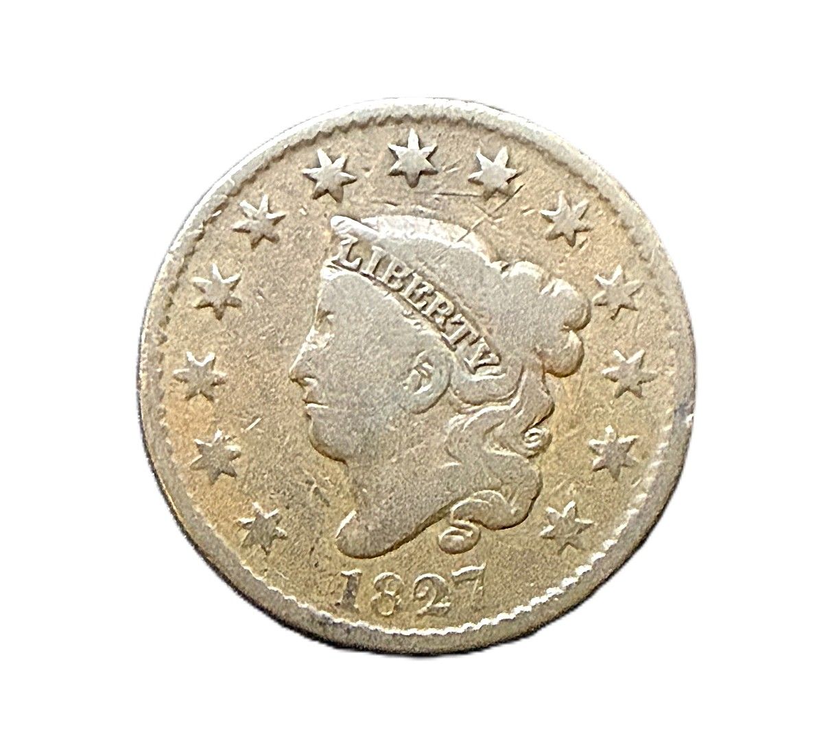 1827 Coronet Head Large Cent / Matron Head Liberty