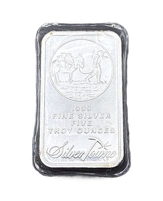 SilverTowne Trademark Prospector 5 oz Silver Bar