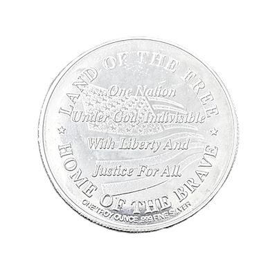 2001 New York Police Department NYPD 9/11 Memorial 1 oz Silver Round