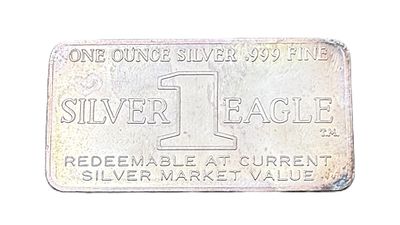 1971 W.H. Foster Inc. One Silver Eagle 1 Oz Bar