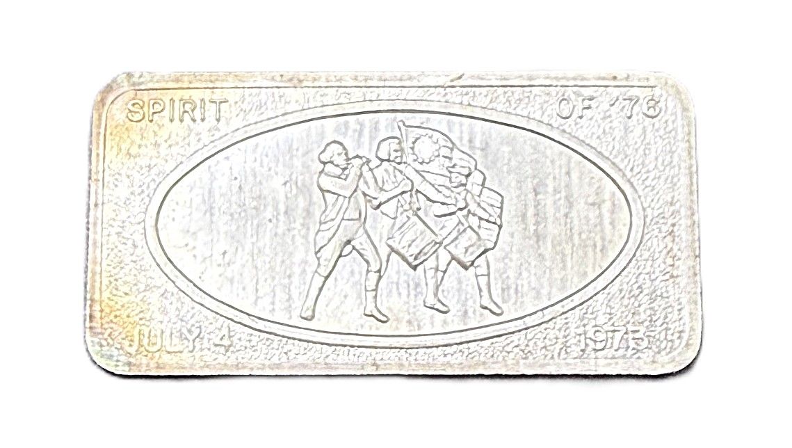 1973 Vintage Patrick Mint San Francisco Spirit of '76 1 oz Silver Bar