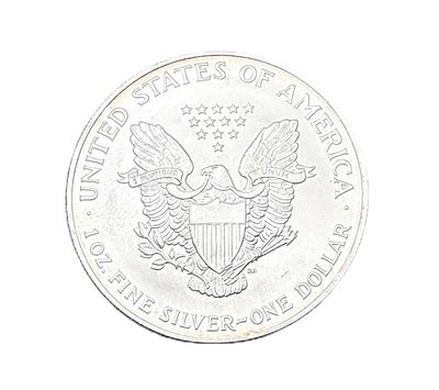 2001 1 oz American Silver Eagle Toned Uncirculated