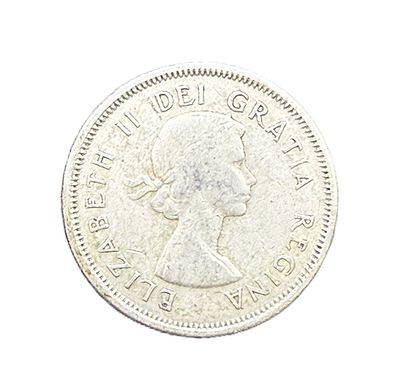 1960 Canada Elizabeth II Silver Quarter - Caribou 25 Cents