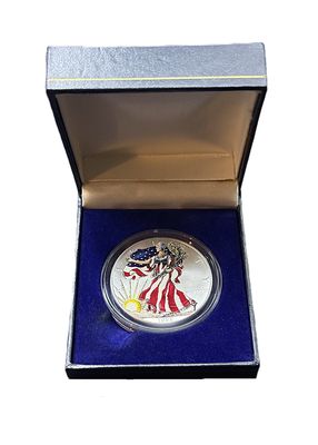 1999 Colorized American Silver Eagle 1 oz with Presentation Box