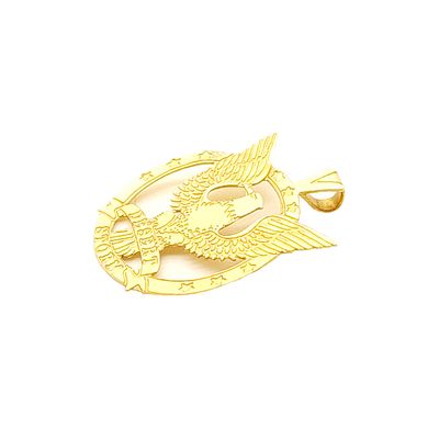 14k Gold Desert Storm Eagle Charm