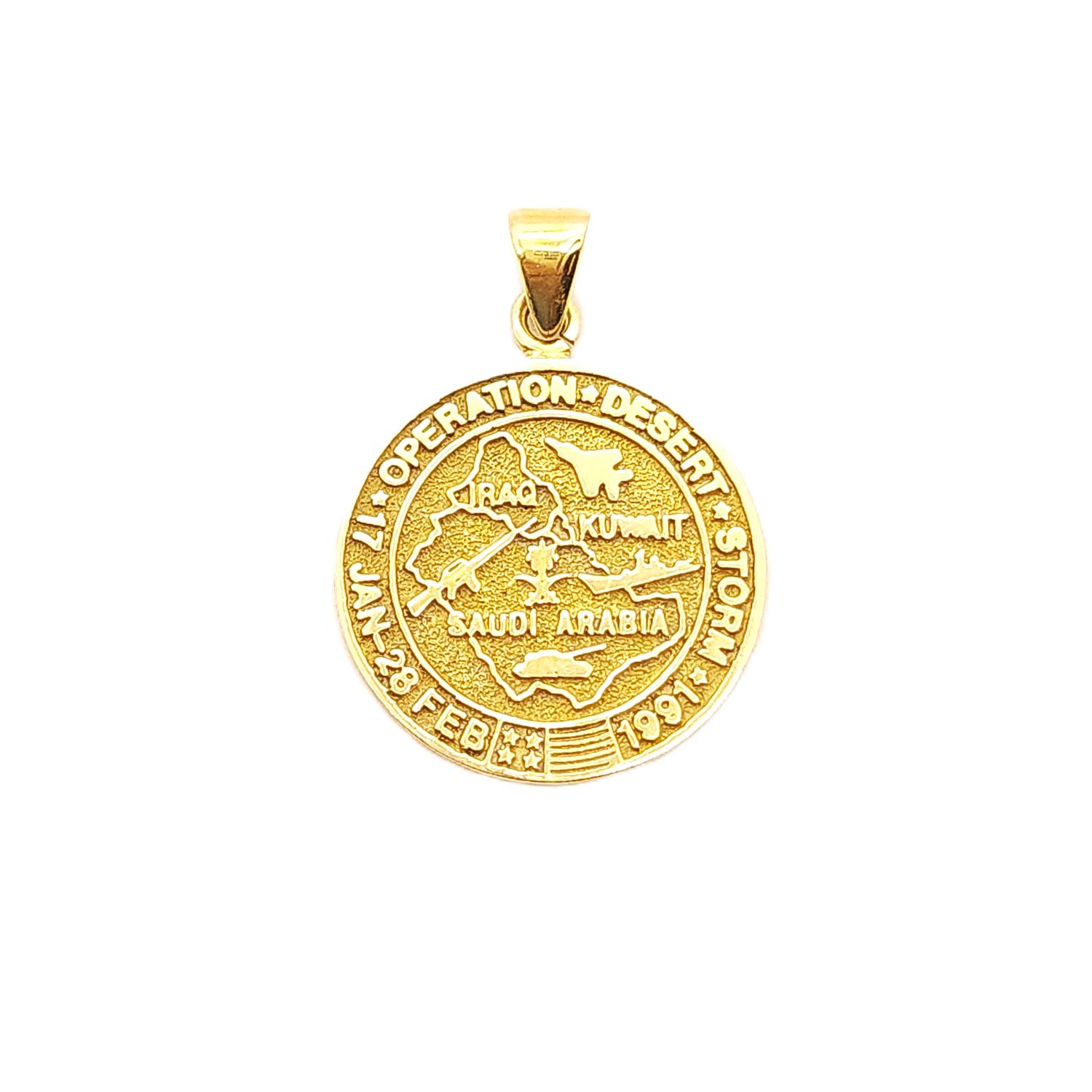 18k Gold Operation Desert Storm Charm
