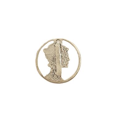Silver Cut-Out Mercury Dime Charm