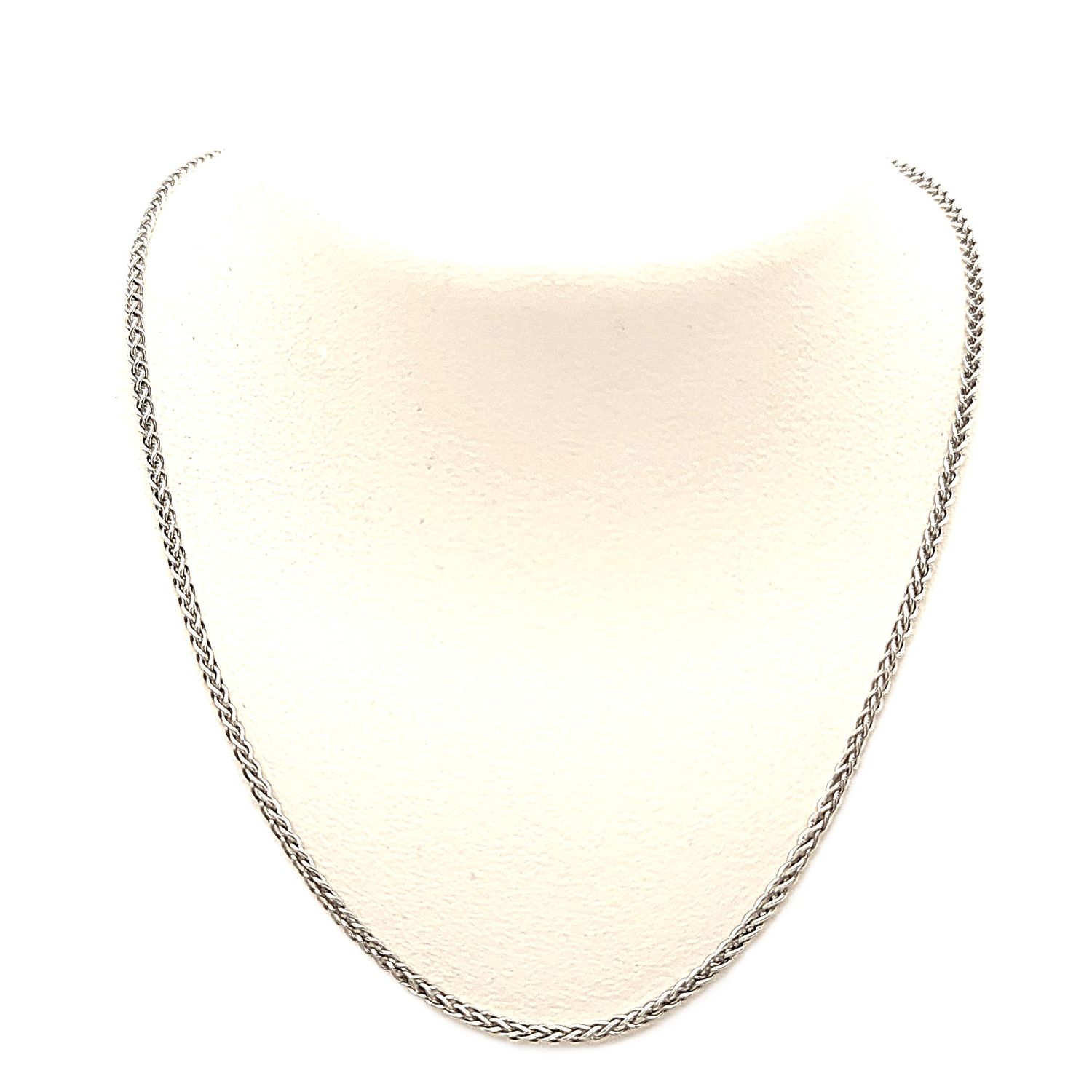 Sterling Silver Curb Necklace- Size: 18" x 1.4mm