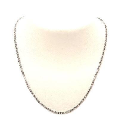Sterling Silver Curb Necklace- Size: 18" x 1.4mm