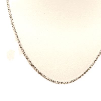 Sterling Silver Curb Necklace- Size: 18" x 1.4mm