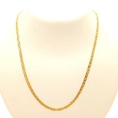 14k Gold Mariner Necklace- Size: 21" X 1.8mm