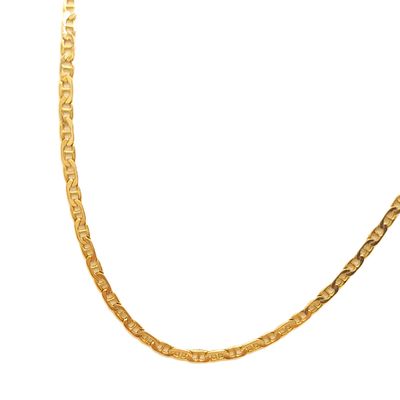 14k Gold Mariner Necklace- Size: 21" X 1.8mm