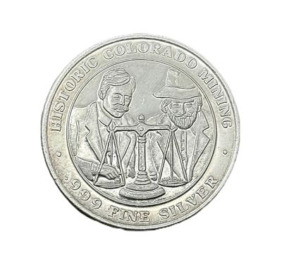 Central City Colorado Historic Mining Silver Token