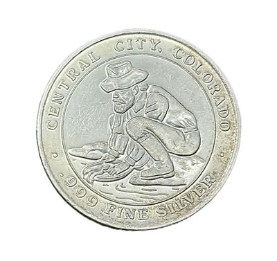 Central City Colorado Historic Mining Silver Token