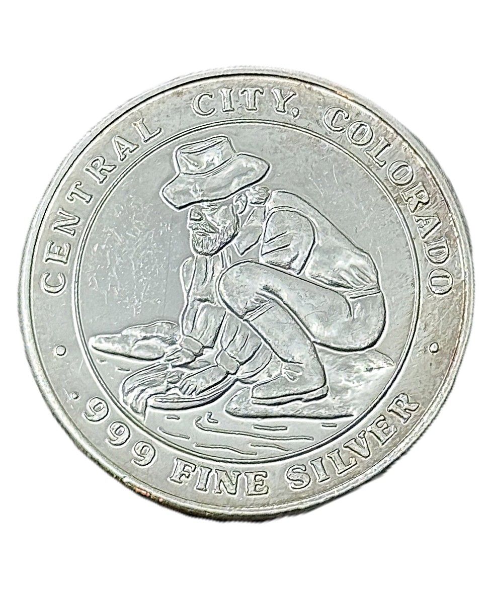 Central City Colorado Historic Mining Silver Round