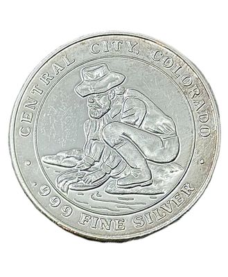 Central City Colorado Historic Mining Silver Round