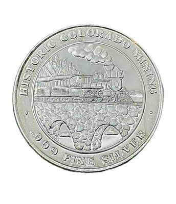 Central City Colorado Historic Mining Silver Round