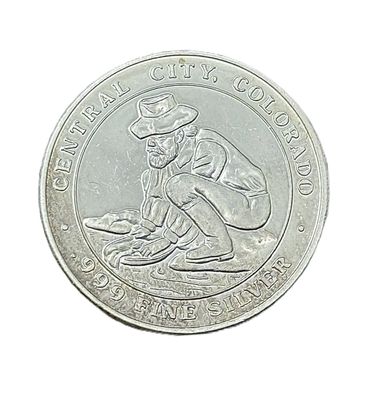 Colorado Mining Central City Pony Express Silver Round