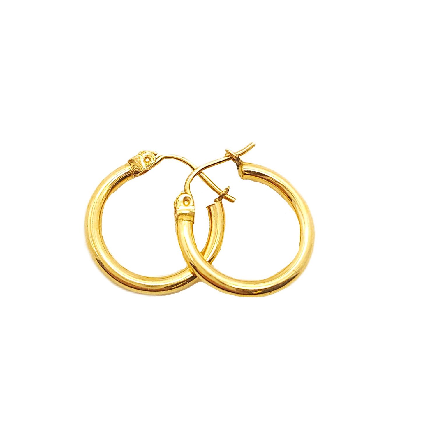 14k Gold Hoop Earring- Size: 1/2"