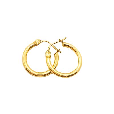 14k Gold Hoop Earring- Size: 1/2"
