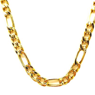 14k Gold Figaro Necklace- Size: 18" X 5mm