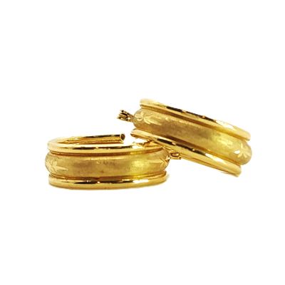 14k Gold Hoop Earrings- Size: 20mm X 7mm