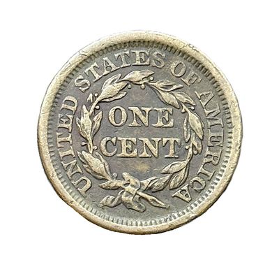1854 Braided Hair Large Cent