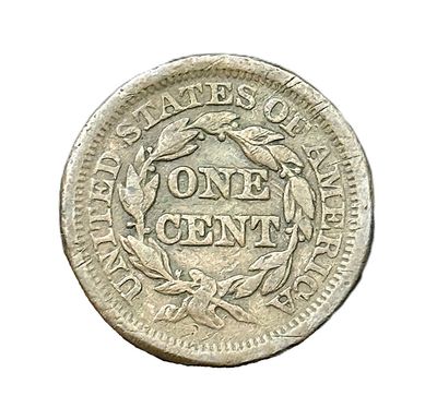 1851 Braided Hair Large Cent