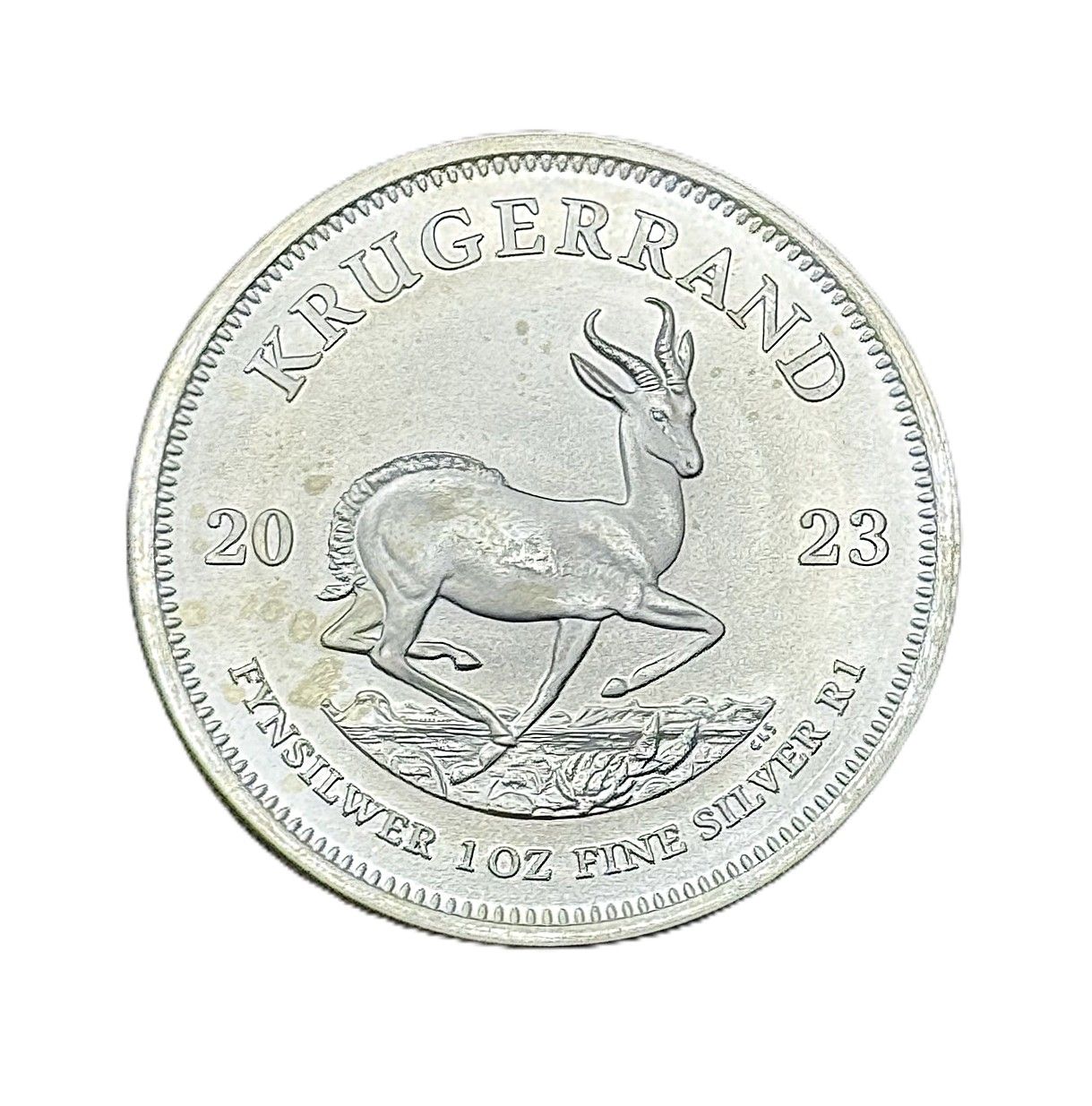 2023 South Africa R1 Silver Krugerrand Bullion- BU- 1 oz- .999 Fine
