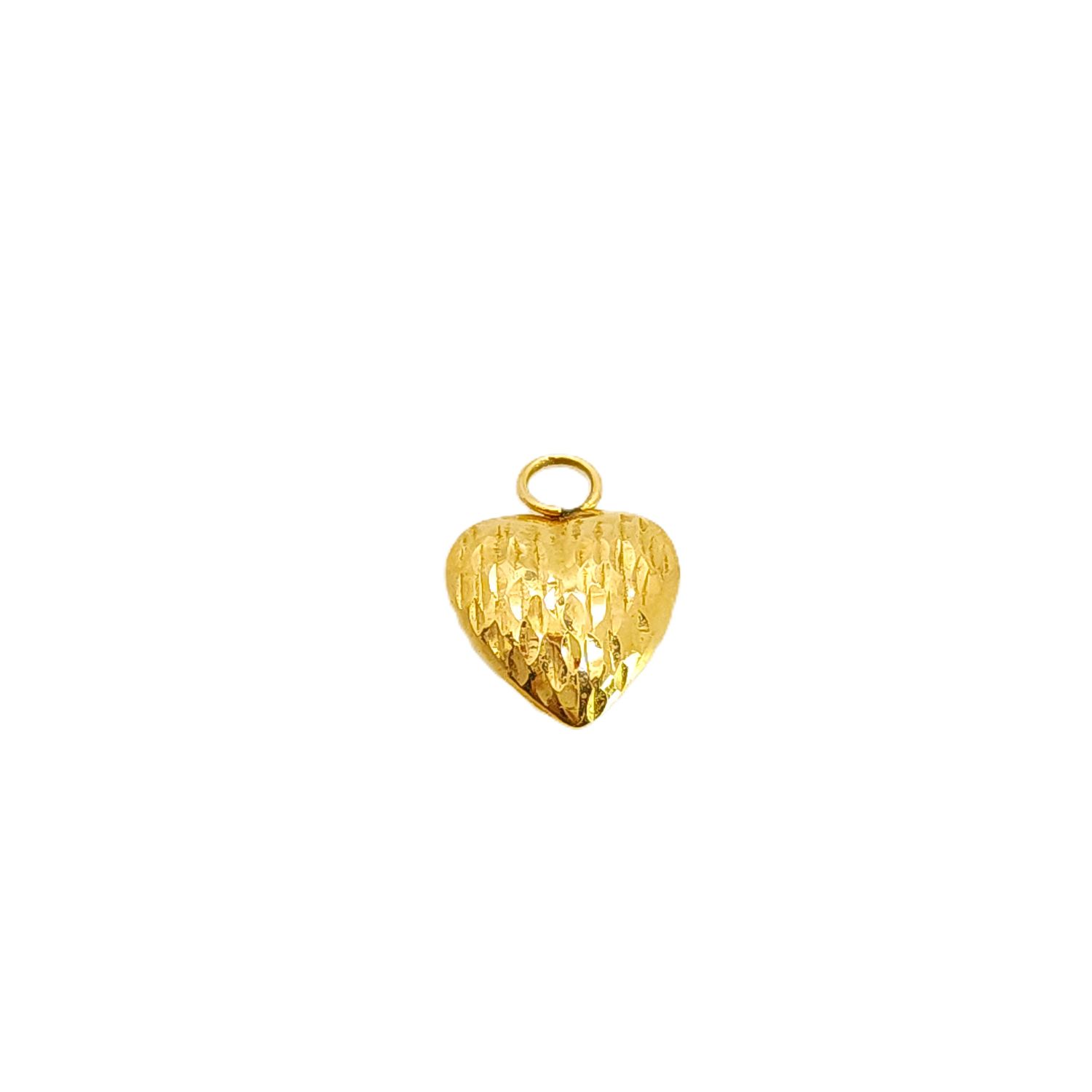 14k Gold Heart Charm