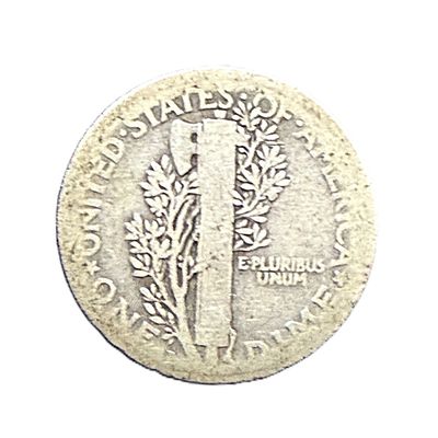 1917-D Winged Liberty Head Mercury Silver Dime