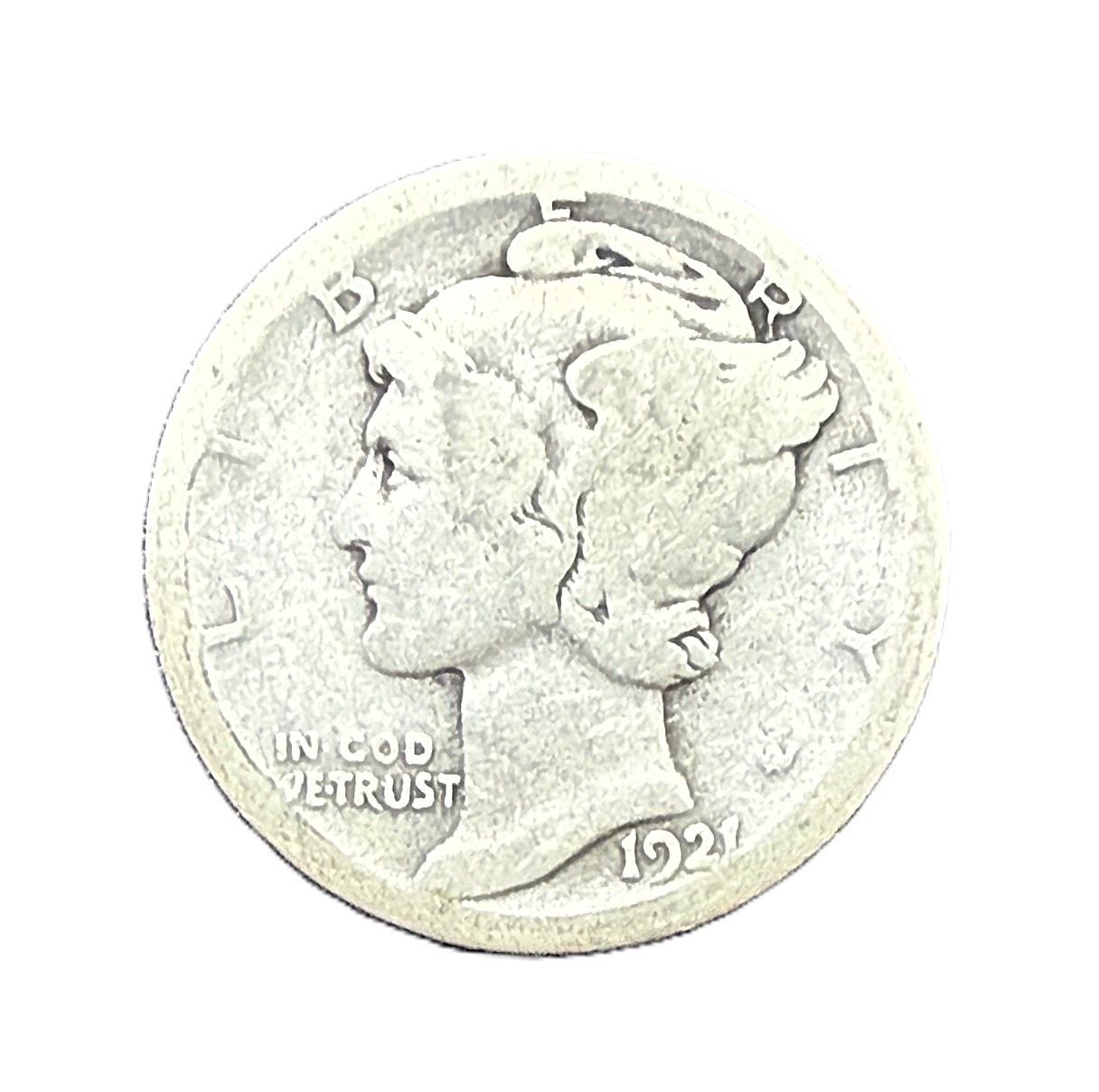 1921-D US Mercury Silver Dime